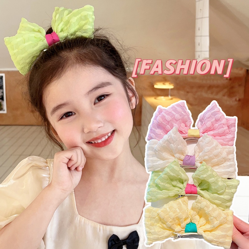 Kẹp Tóc Lò Xo Màu Hồng Kiểu Hàn Quốc Dễ Thương Cho Bé Gái