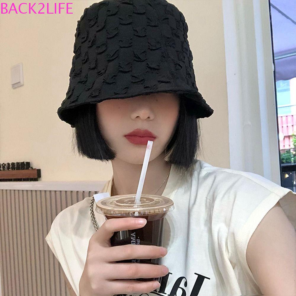 Nón Vành Sọc Caro Mềm Mại Phong Cách Hàn Quốc Thời Trang Dành Cho Nữ BACK2LIFE