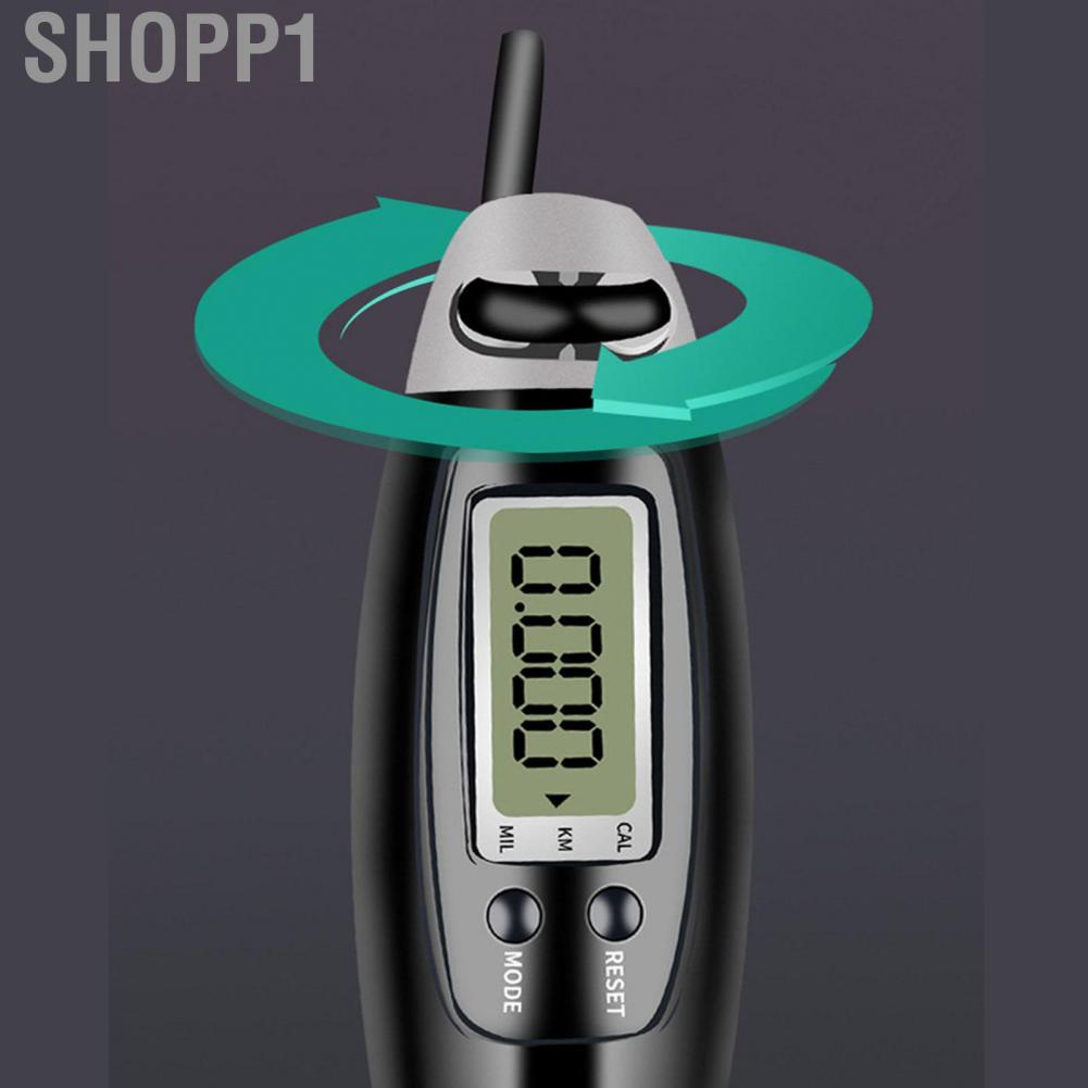 Shopp1 Digital Counting Speed Jumping Rope  Professional Lightweight Keep Healthy Fitness Jump Ropes PVC Dual Use for Indoors