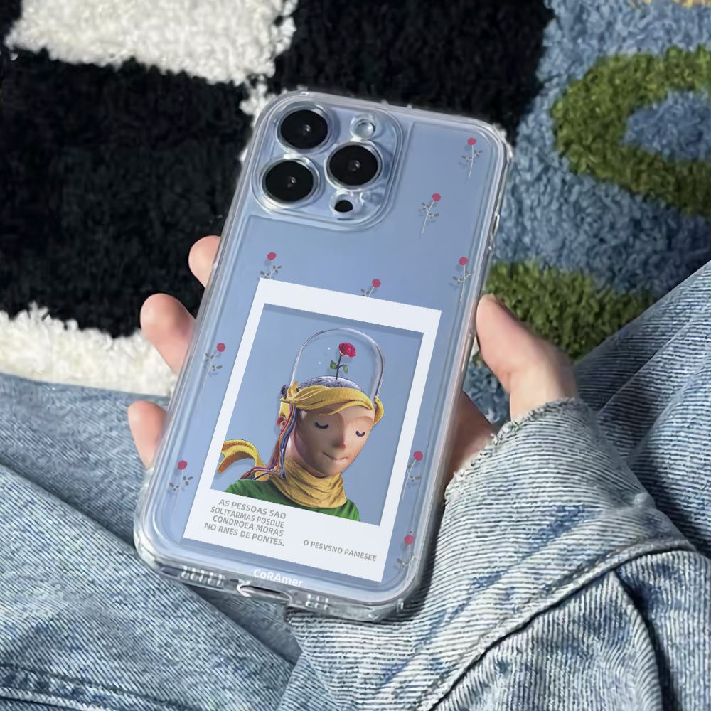 ✅Ốp Điện Thoại Mềm Chống Sốc Họa Tiết Hoa Hồng Đơn Giản Cho Iphone 14Pro 12 plus max11 6In 13 78 AOK9