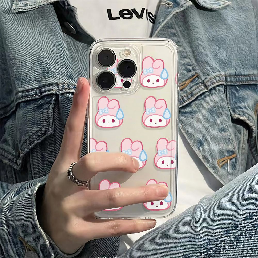 ✅Ốp Điện Thoại Mềm Chống Sốc Hình Thỏ Hồng Cho Apple Iphone 11 13 12Plusmax 78 6In14Pro