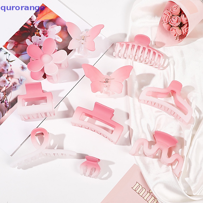 Qurorange Kẹp Tóc Đa Năng Hình Hoa Anh Đào Nở Tươi Tắn