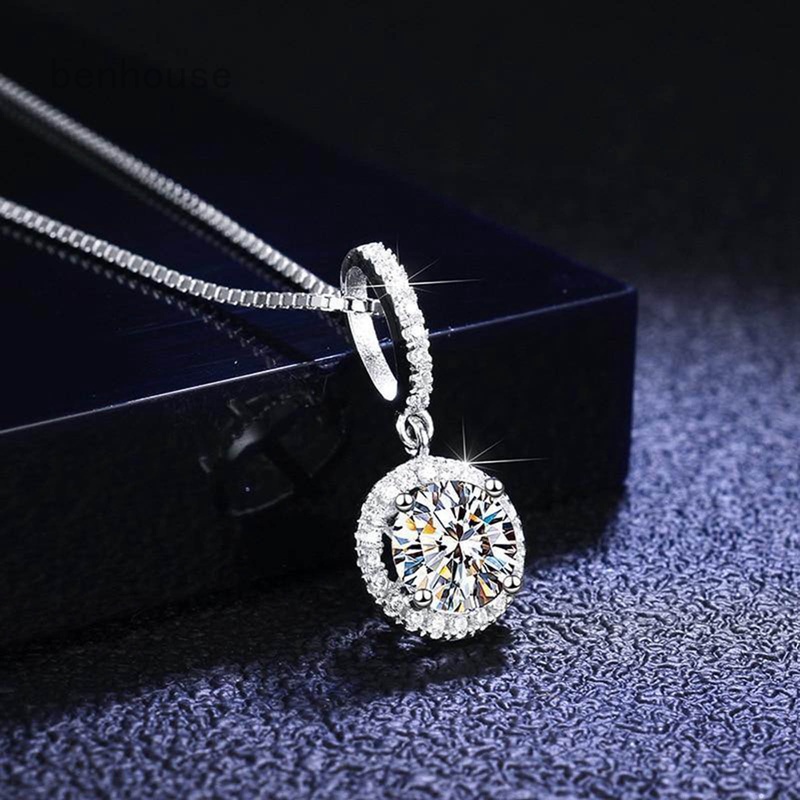 Vòng cổ Mạ Bạc Đính Đá Zircon Màu Sắc Đơn Giản Thanh Lịch