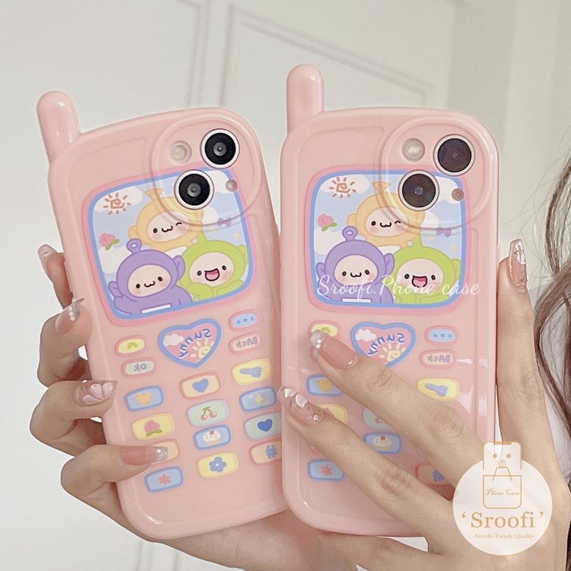 Ốp Điện Thoại Họa Tiết Teletubbies Hoạt Hình Cho iPhone 14 Plus 13 12 11 Pro Max