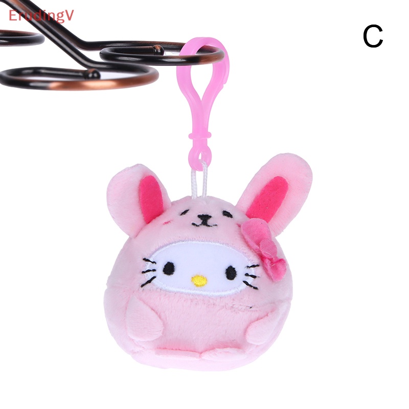 [ErudingV] Móc Khóa Hình Mèo Hello Kitty Nhồi Bông Mềm Mại Trang Trí Ba Lô / Túi Xách / Xe Hơi Quà Tặng Trẻ Em [Mới