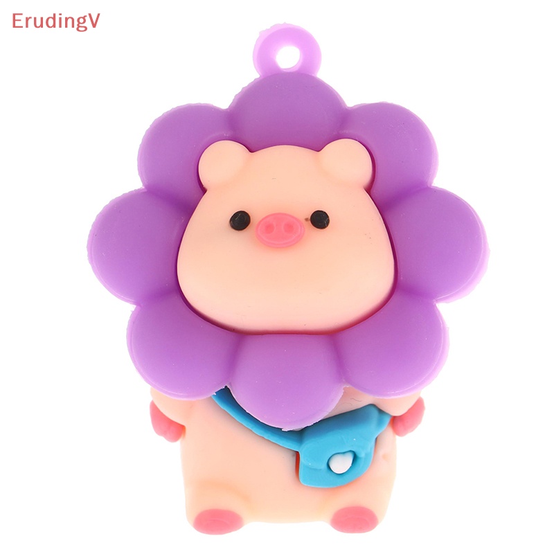[ErudingV] 1 Móc Khóa / Móc Khóa / Búp Bê DIY Hình Hoa Hướng Dương / Heo Hoạt Hình Để Bàn Trang Trí [Mới