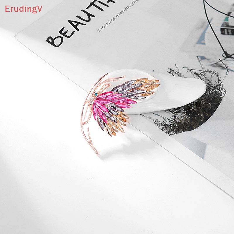 [ErudingV] Ghim Cài Áo Hình Bướm Pha Lê Màu Gradient Cao Cấp Kiểu Pháp Thanh Lịch Dùng Để Trang Trí Áo Khoác Corsage [Mới]