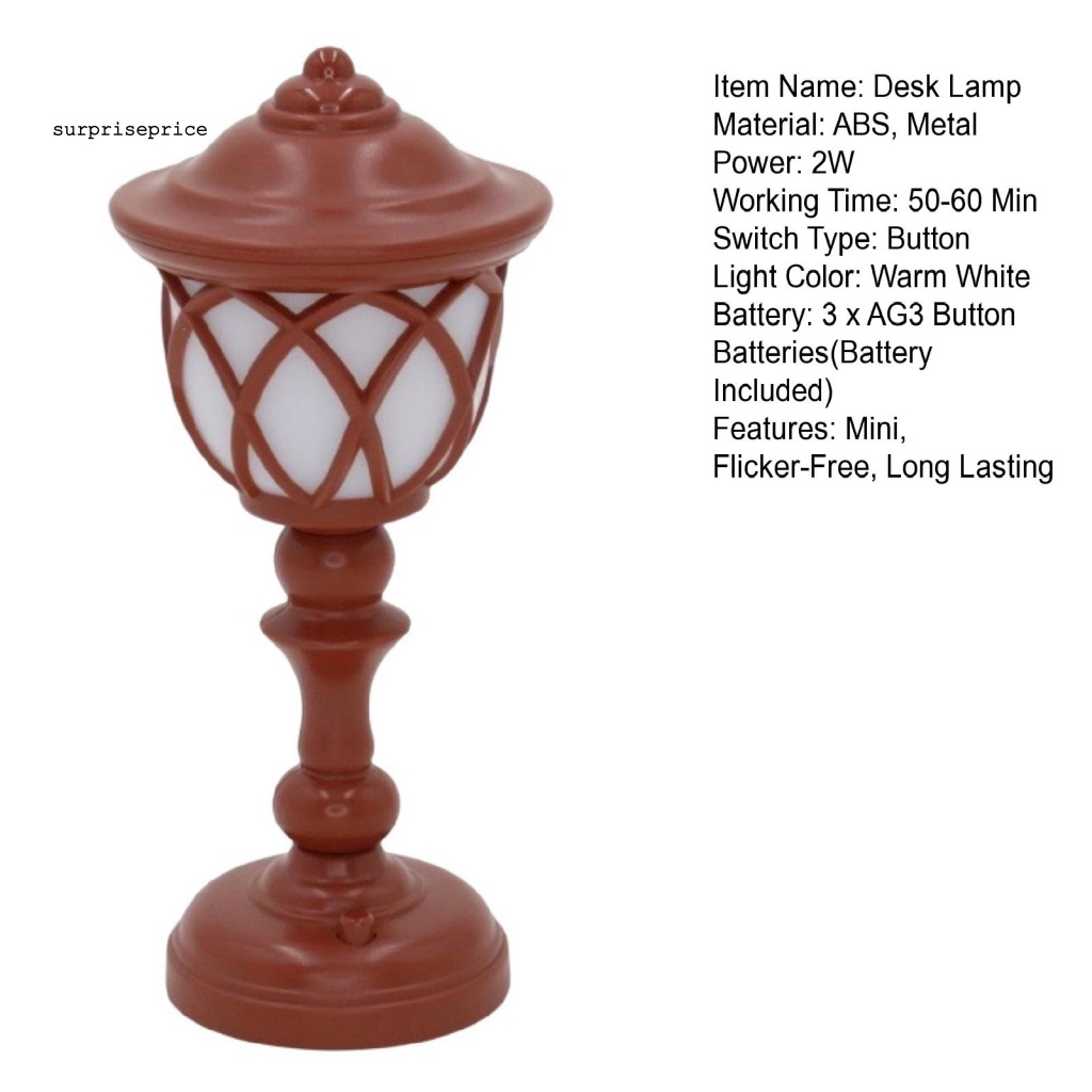 Đèn LED Ánh Sáng Ban Đêm Không Dây Đế Bằng Kim Loại Sử Dụng Pin Ổn Định Kiểu Retro Cho Nhà Ở / Quán Bar