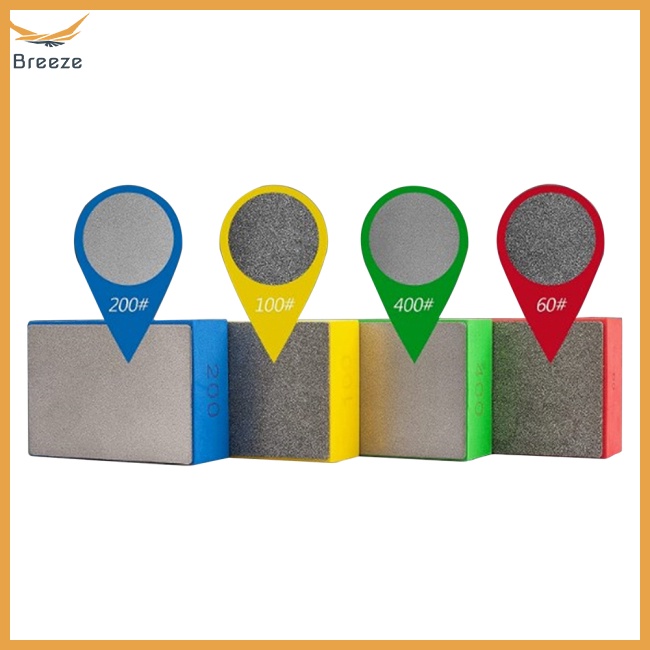 Bộ 4 Đĩa Mài Đánh Bóng Kính / Gạch Men / Đá Hoa Cương Cầm Tay Tiện Lợi