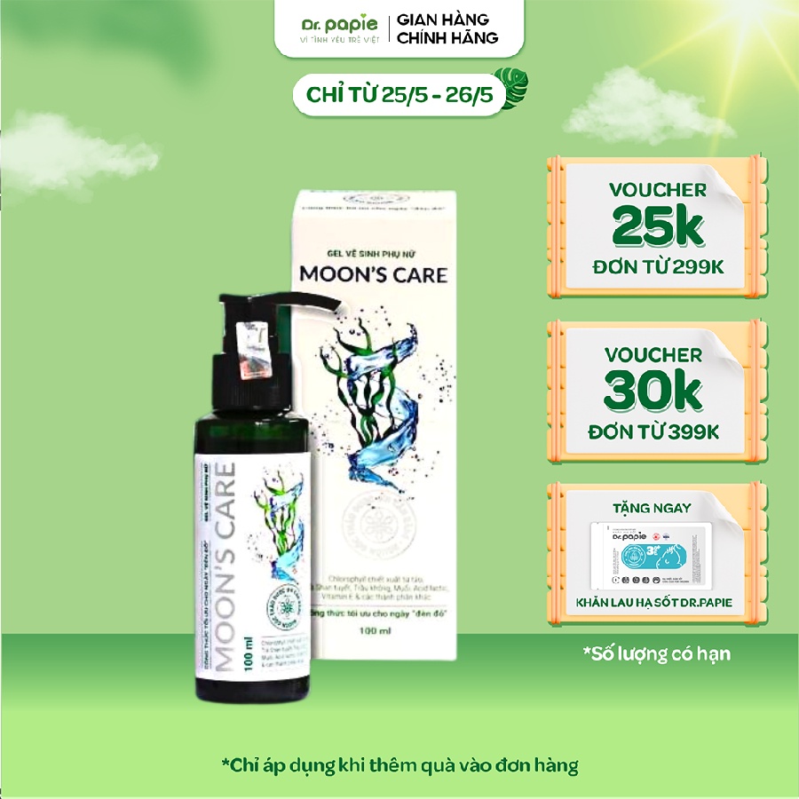 Dung Dịch Vệ Sinh Phụ Nữ Moon's Care Cho Mẹ Bầu & Sau Sinh, Kháng Khuẩn, Giảm Nấm, An Toàn Cho Da Nhạy Cảm 100ml