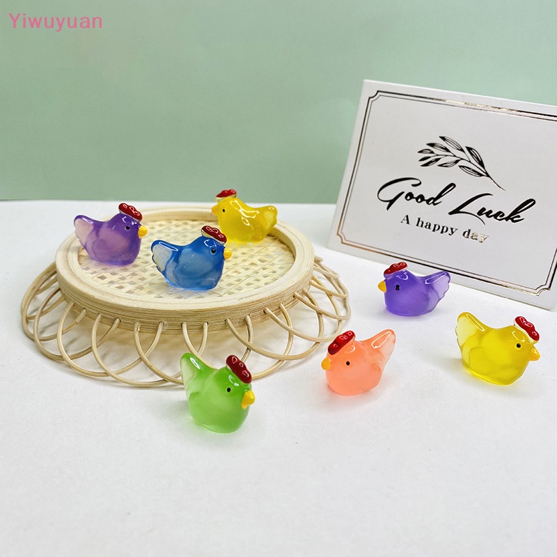 Bộ 5 Tượng Gà Con 3D Phát Sáng Trang Trí