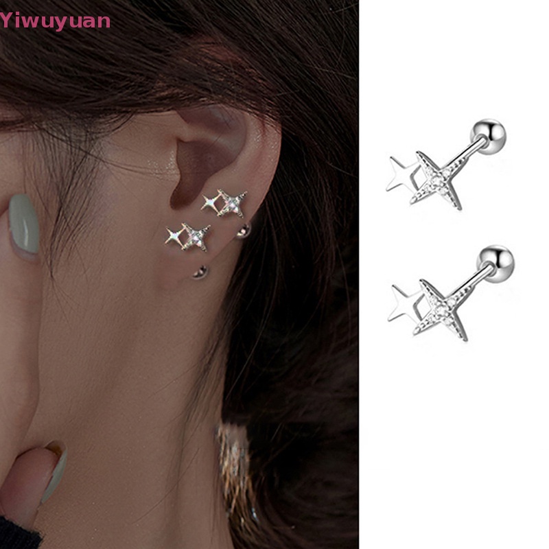 1 Đôi Khuyên Tai Xoắn Ốc Hình Ngôi Sao Cho Nữ