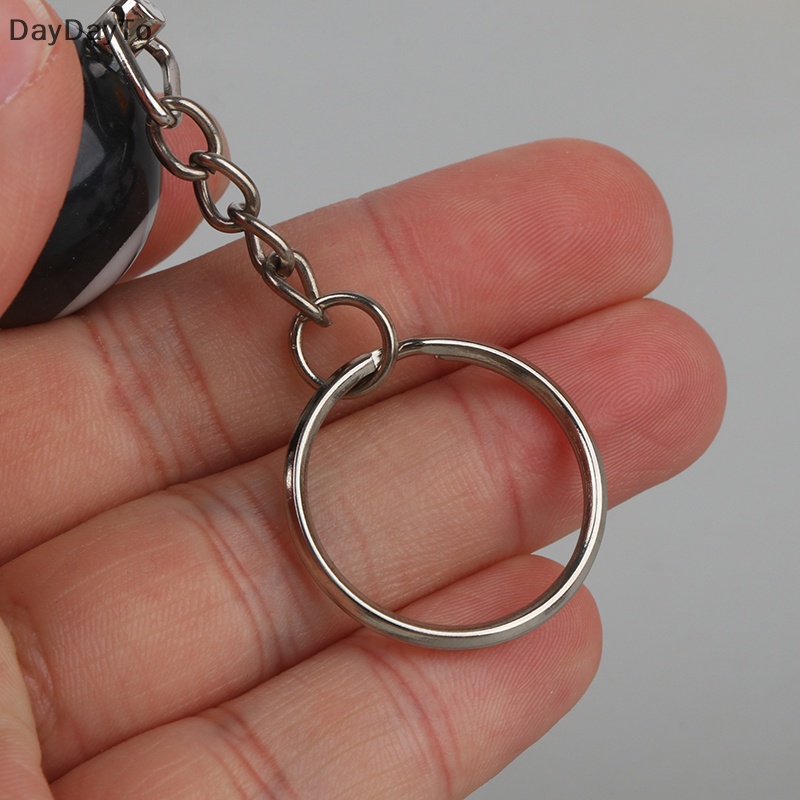 Bộ 4 Móc Khóa Hình Quả Bida Số 8 25mm Thời Trang