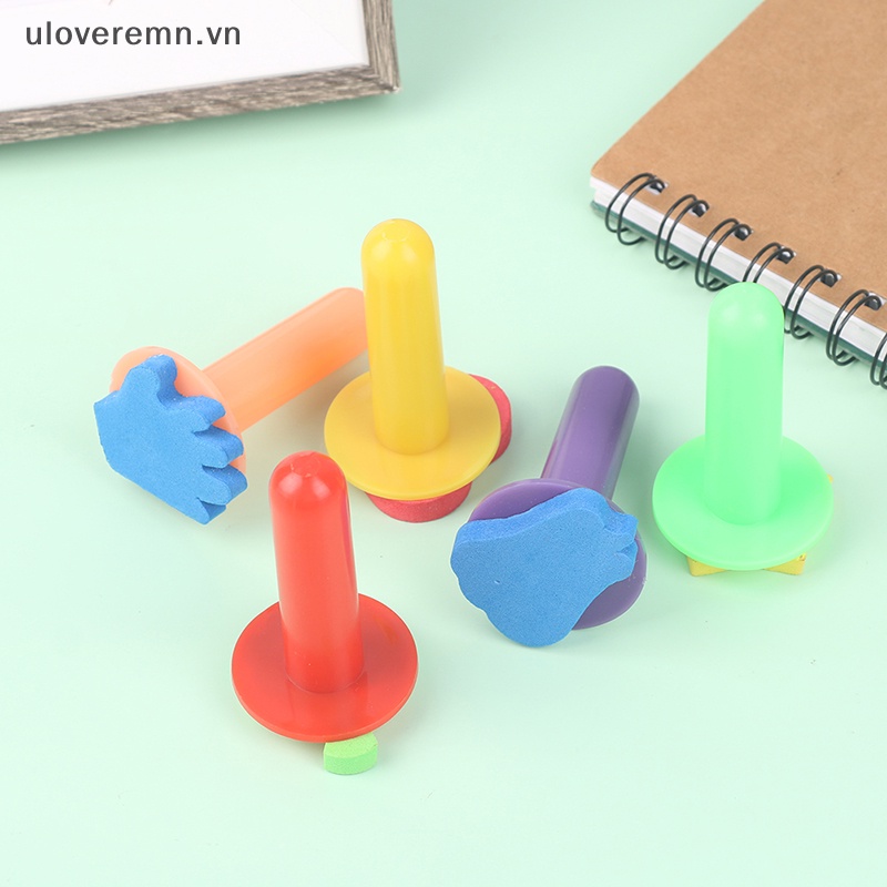 Bộ 5 Con Dấu Đồ Chơi Bằng Bọt Biển DIY Cho Bé