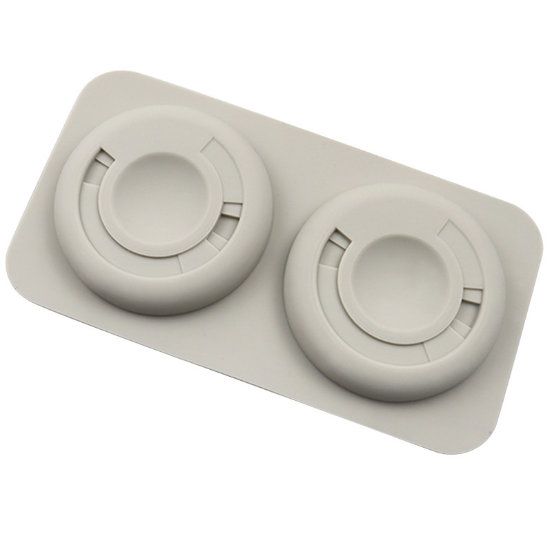Khuôn Silicone Làm Sáp Thơm 2 Ngăn Hình Hoa Trà DIY