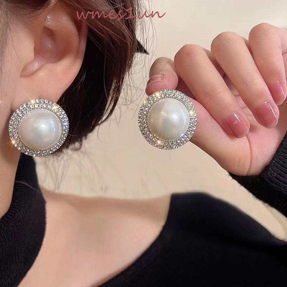 Bông Tai WMES15H Thiết Kế Tinh Tế Sang Trọng Phong Cách Hàn Quốc Tùy Chỉnh Tiện