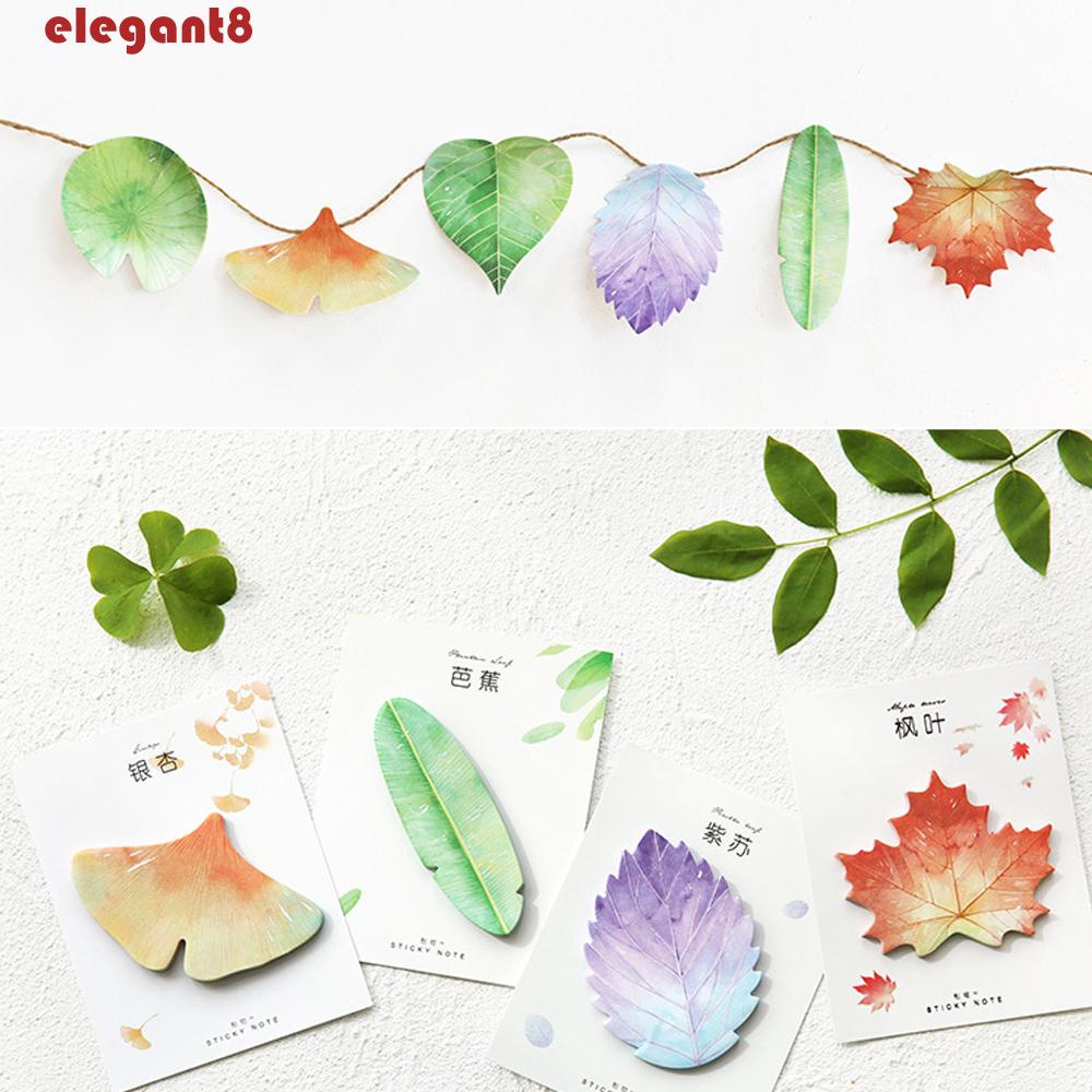 Set 30 Tờ Giấy Ghi Chú Tự Dính Họa Tiết Dễ Thương Trang Trí Trường Học / Văn Phòng