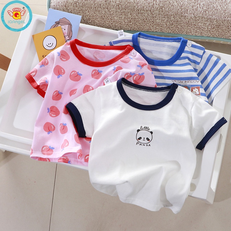 Áo Thun Tay Ngắn Chất Liệu cotton Cao Cấp Thời Trang Cho Bé