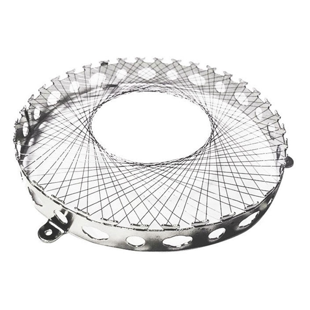 Tấm Chắn Gió Bằng Thép Không Gỉ Hình Tròn Có Vỏ Bảo Vệ Bếp Ga Tiết Kiệm