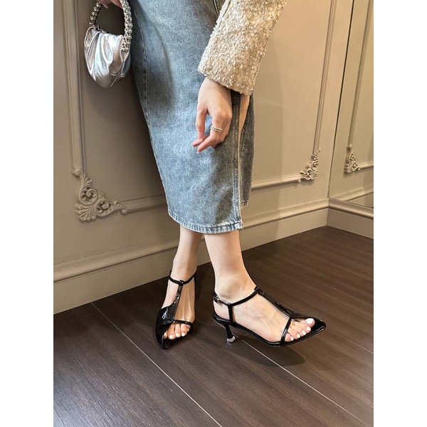 Giày Sandal Cao Gót Mũi Nhọn Thời Trang Mùa Hè 2023 Dành Cho Nữ