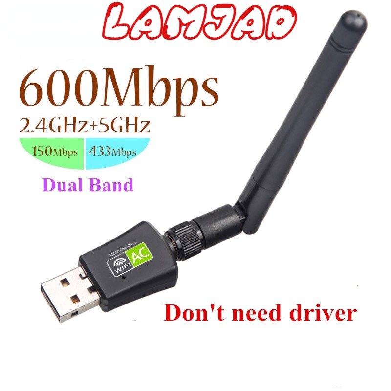 🍀CHÍNH HÃNG - Hỏa Tốc🍀 USB WiFi TP LINK 600Mbps tốc độ cao - Usb thu sóng WiFi 5Ghz Laptop PC máy bàn