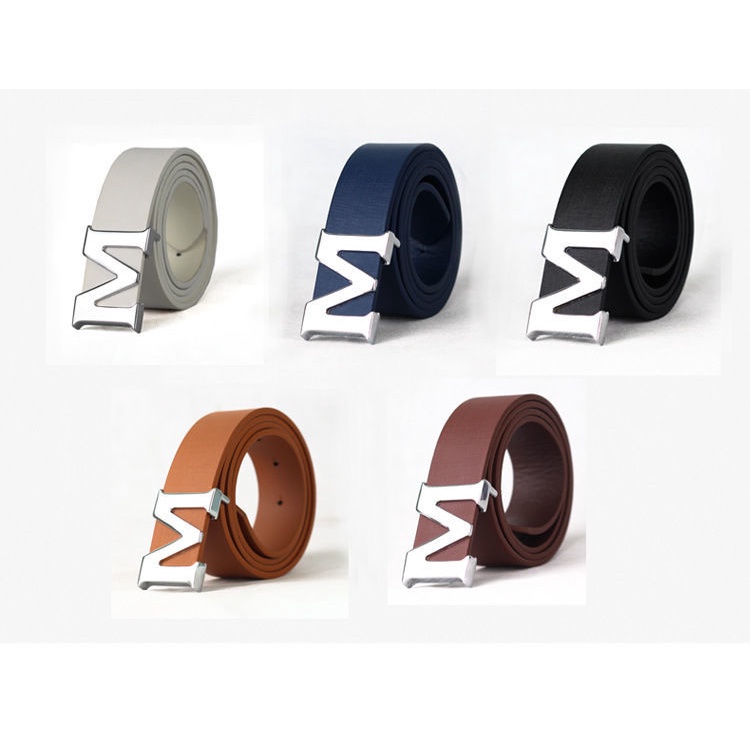 Thắt Lưng Khóa Kim Loại Chữ M Thời Trang Cho Nam