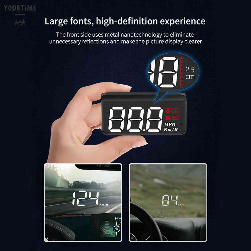 Màn HìNh ChiếU Đa Năng OBD2 Trên KíNh ChắN Gió Xe Hơi