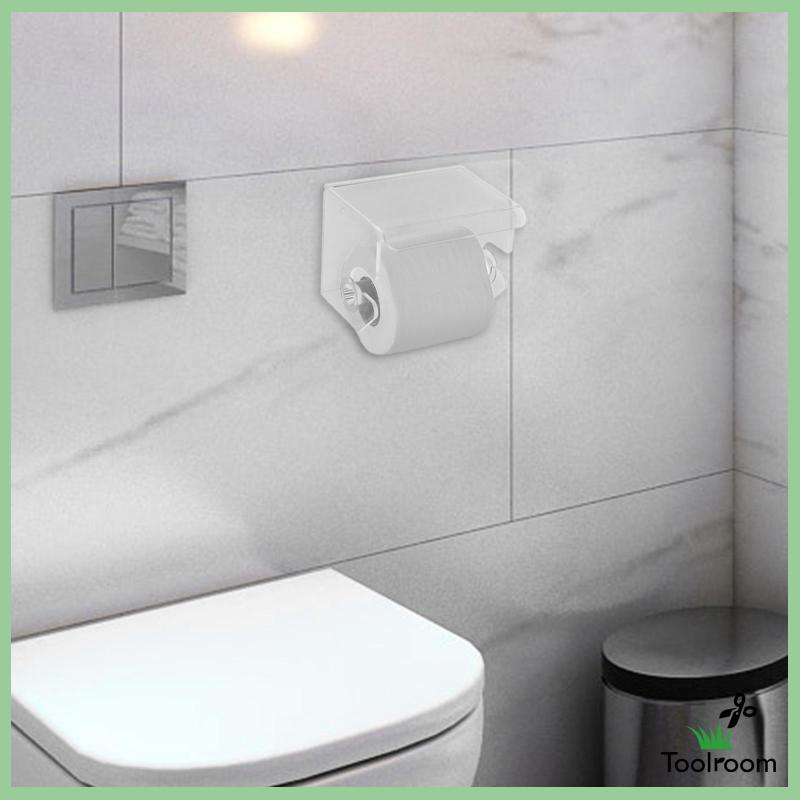 Giá Đỡ Cuộn Khăn Giấy Bằng Acrylic Chống Thấm Nước Tiện Dụng Cho Phòng Tắm / Nhà Bếp