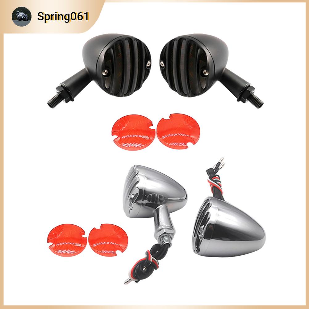 Spring061 Đèn báo rẽ phía trước Chống nước Độ sáng cao va đập bền LED Tín hiệu cho xe máy