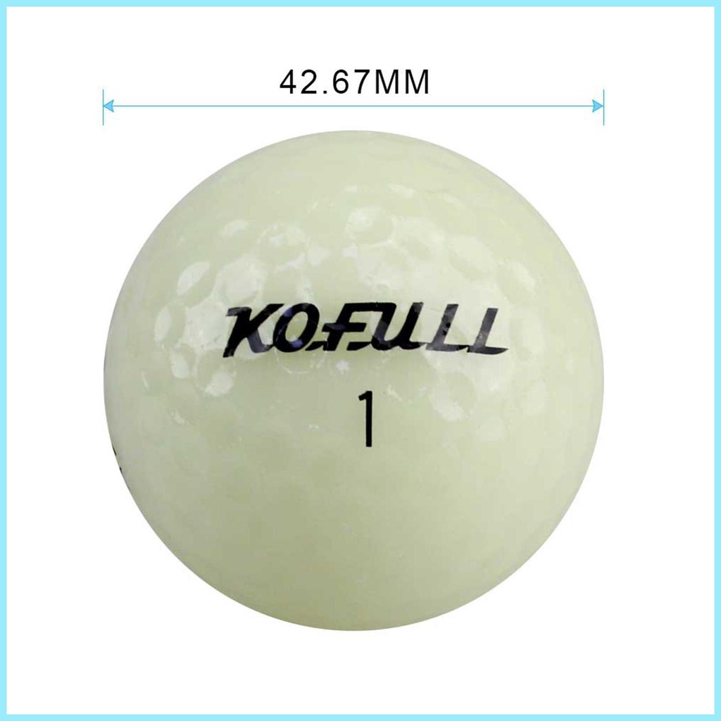 Bộ 6 Gậy Đánh Golf Màu Dạ Quang Siêu Sáng Lâu Trôi Có Thể Tái Sử Dụng