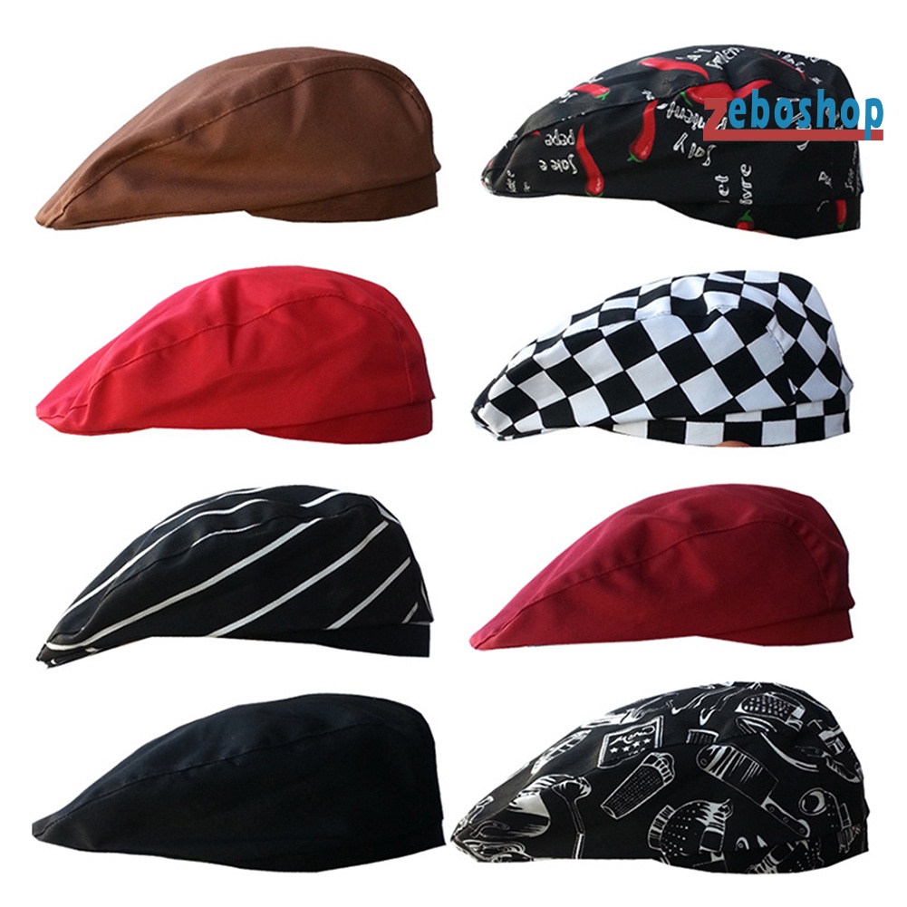 Mũ Beret Họa Tiết Hình Học Màu Sắc Thời Trang Cho Nam Và Nữ