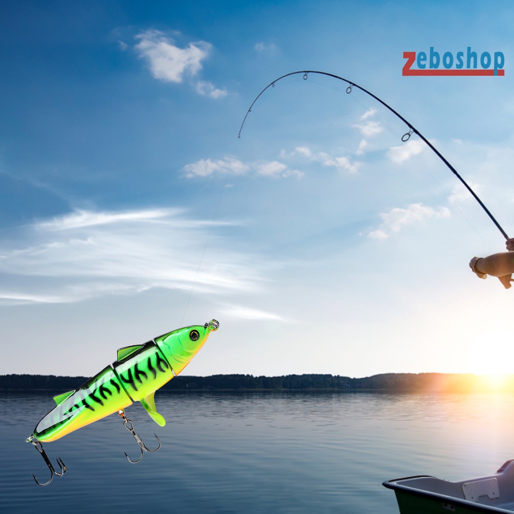 Mồi Câu Cá Nổi 3 Khúc 11cm / 24g Bằng Nhựa Cứng Có Thể Xoay Được