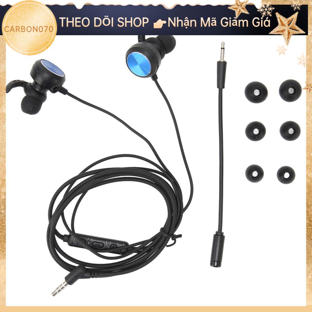 Carbon070 Tai Nghe Chơi Game 3.5Mm Có Dây Giảm Tiếng Ồn Mic Điều Chỉnh Thể Tháo Rời Cho Điện Thoại Xbox One PC