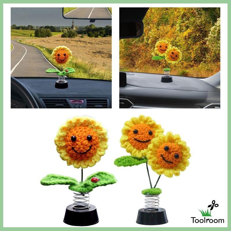 Phụ Kiện Hoa Lắc Dệt Kim Trang Trí Xe Hơi / Quán Cà Phê