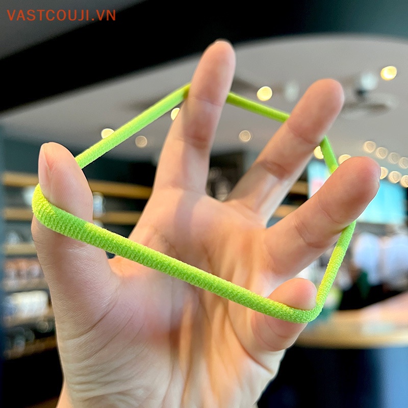 Hộp 24 Dây Buộc Tóc Co Giãn Tốt Không Đau Xinh Xắn Cho Bé Gái