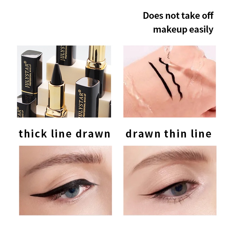 Bút Kẻ Mắt Màu Đen Tự Nhiên Chống Thấm Nước Lâu Trôi Dễ Sử Dụng Julystar