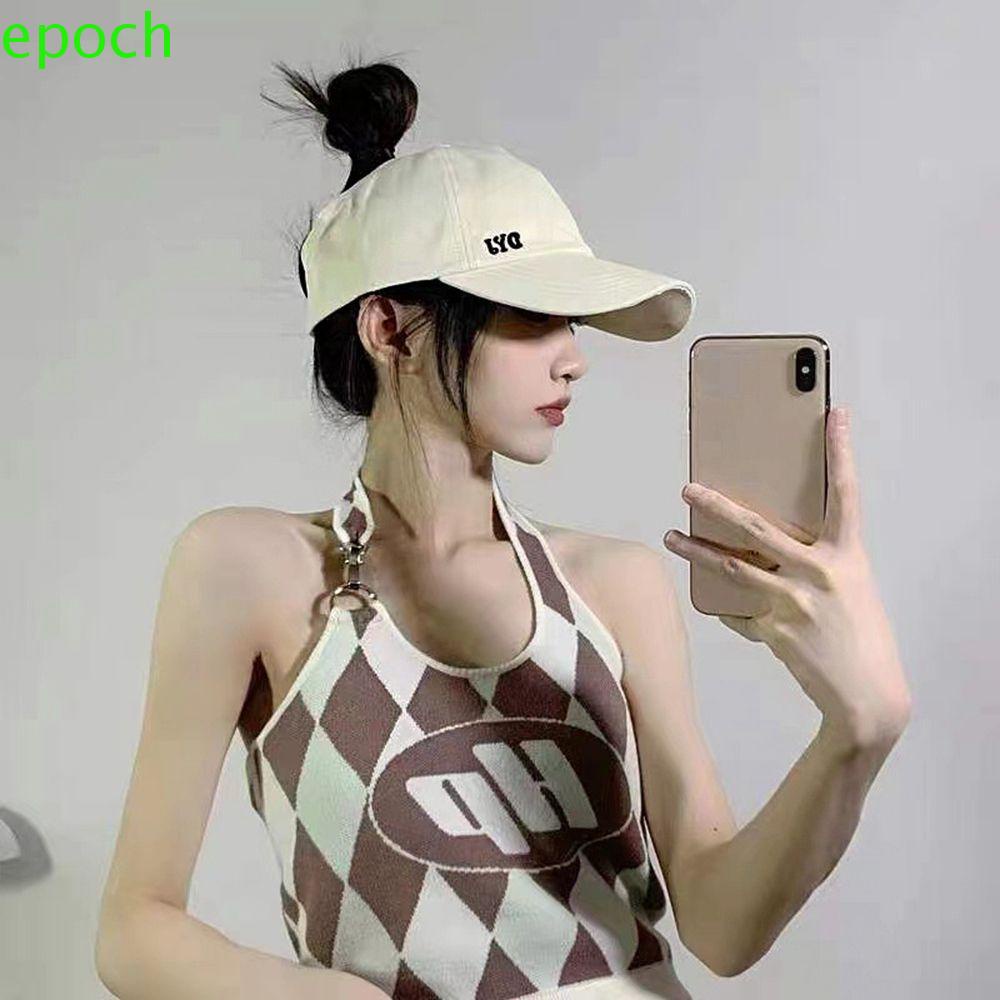 Epoch Mũ Lưỡi Trai Cotton Nửa Đầu Có Thể Điều Chỉnh Phong Cách Hàn Quốc Cho Nam Nữ