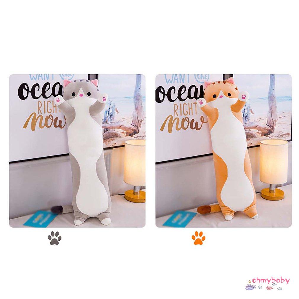 [OMB] Dễ Thương Sang Trọng Búp Bê Mèo Nhồi Bông Mềm Con Gối Trẻ Em Đầu Ngủ Dài Đồ Chơi Quà Tặng Cho Bạn Gái [Z/3]