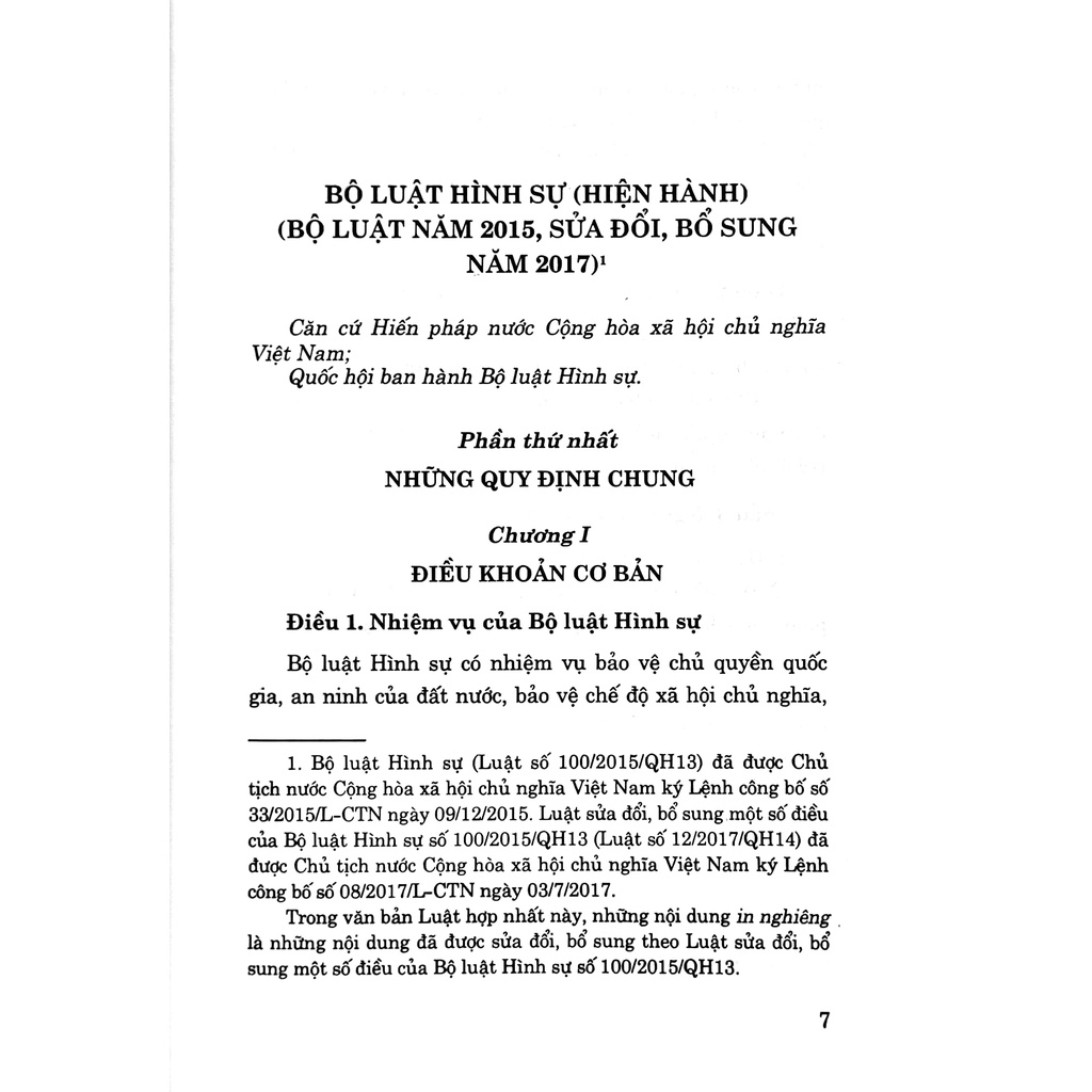 Sách Bộ Luật Hình Sự