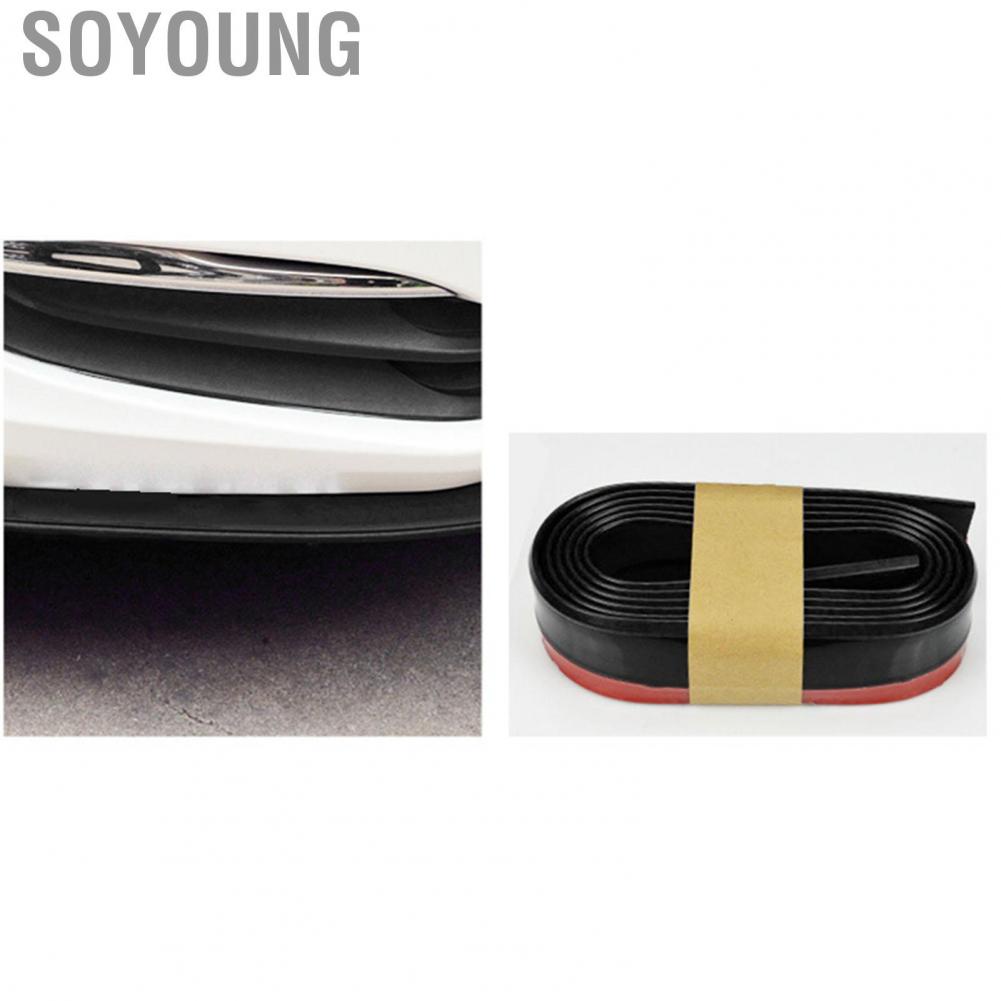 Soyoung Front Bumper Lip Protector Large Wrapped Foldable Rubber Stripe for Car
