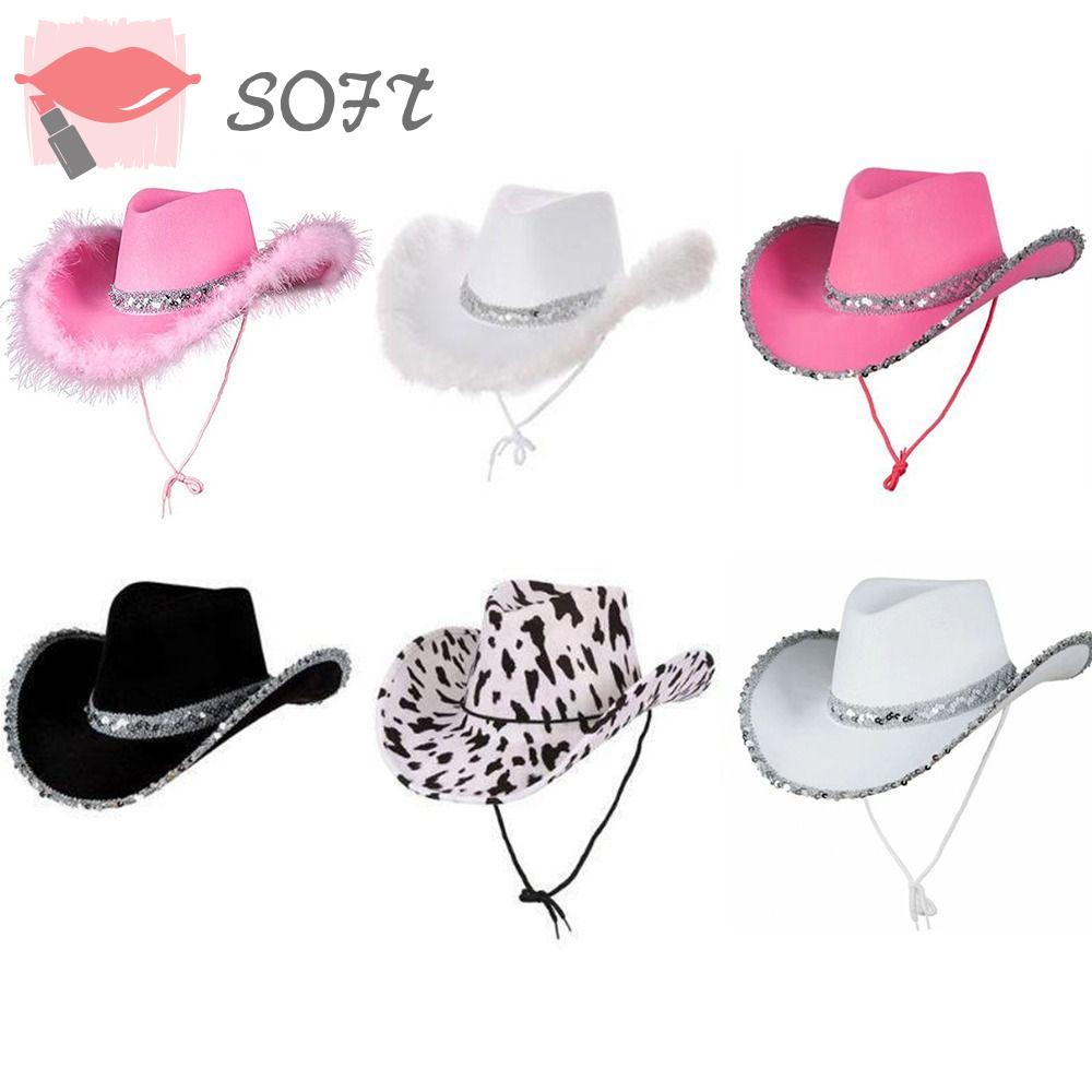 Mũ Cao Bồi Đính Kim Sa Vui Nhộn Dành Cho Tiệc Hóa Trang SOFTNESS