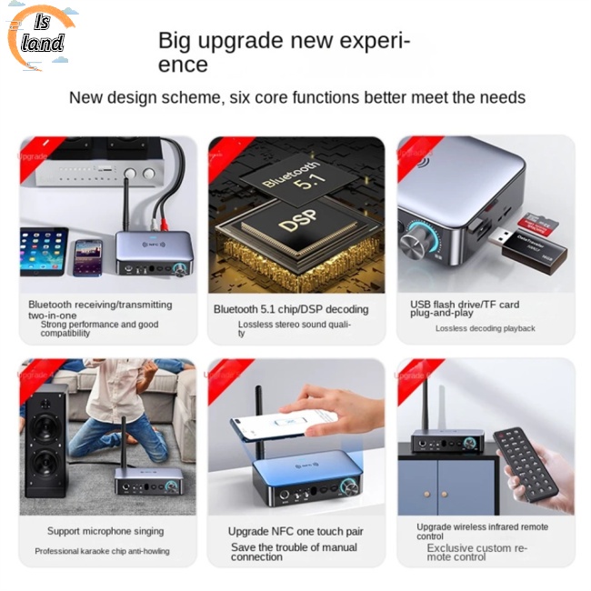 Thiết Bị Nhận Tín Hiệu Âm Thanh Bluetooth 5.1 M16 3d Chuyên Dụng Kèm Phụ Kiện