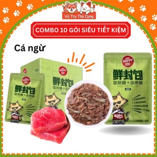 Combo 10 gói Pate Wanpy Happy 100 cho Mèo