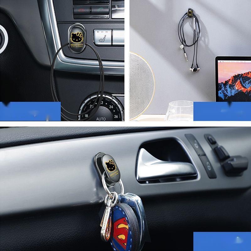 Móc Treo Đồ Hình Mèo Kitty Dễ Thương Gắn Phía Trước Xe Hơi