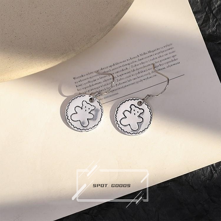 Vòng cổ Mặt Tròn Hình Gấu Và Bánh Quy Dễ Thương