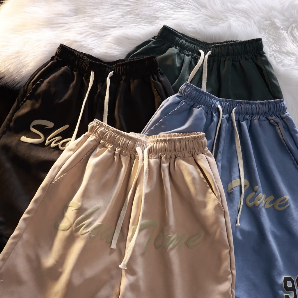 Quần Short Thể Thao Dáng Rộng In Họa Tiết Phong Cách Hip Hop Đường Phố Mỹ Thời Trang Mùa Hè Cho Nam