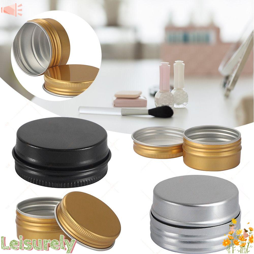 Bộ 4 Lọ Thiếc Nhôm Đựng Kem / Nến Có Thể Đổ Đầy Tiện Dụng