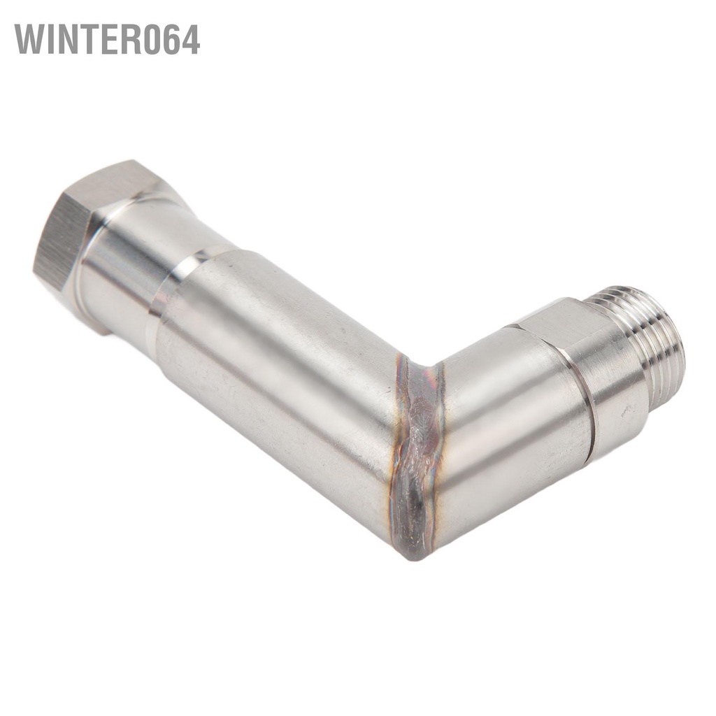 Winter064 Bộ mở rộng cảm biến oxy 90 ° Kết cấu thép có góc M18x1.5 Miếng đệm O2 cường độ cao