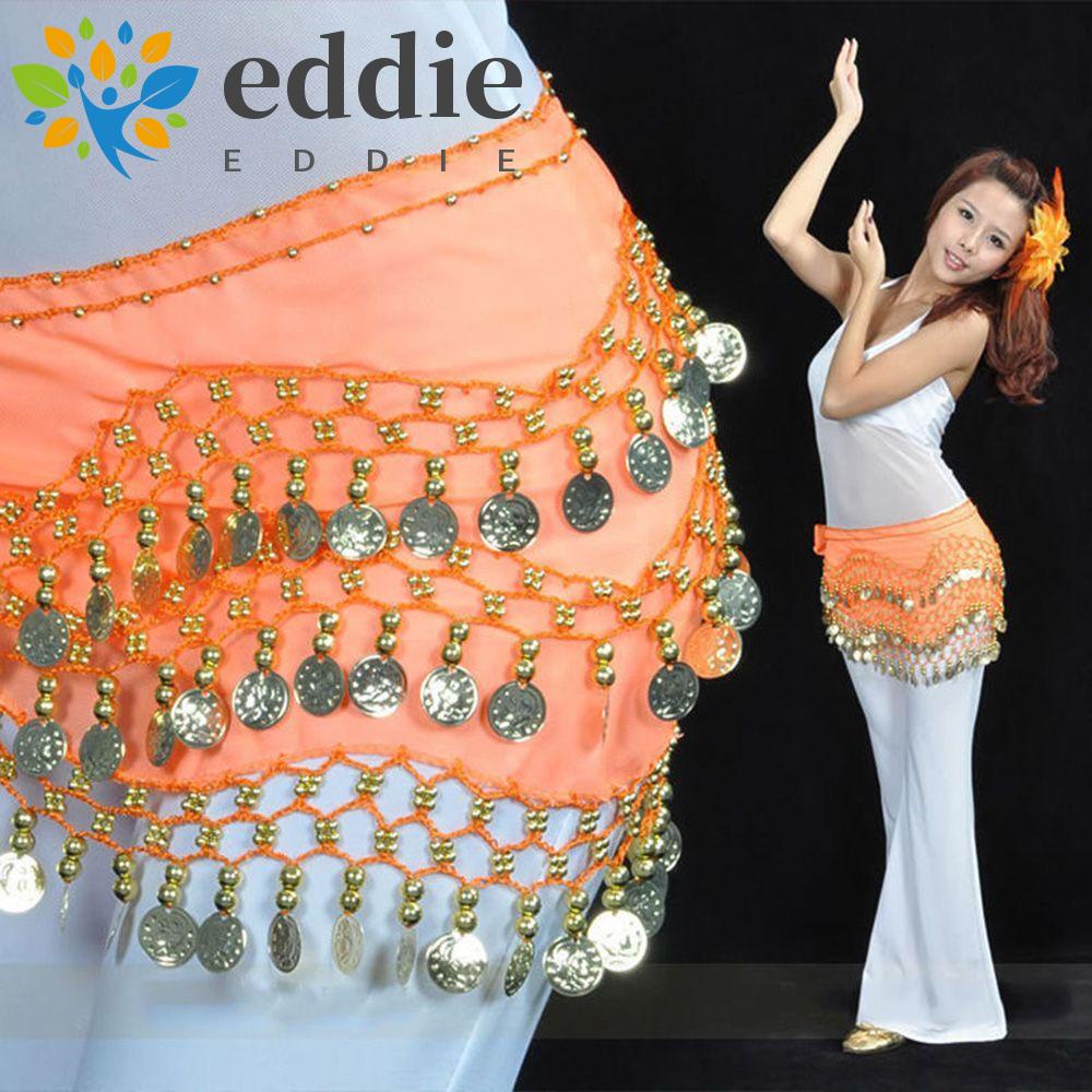 Đai Quấn Bụng 26 Eddie Đính Đồng Xu Màu Tím Chất Liệu Chiffon Thời Trang Cho Nữ