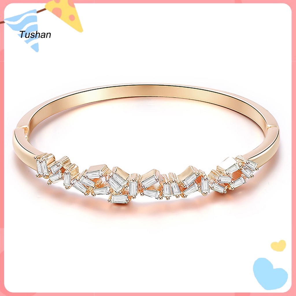 Vòng Đeo Tay Đính Đá 1 Lá Thời Trang Dành Cho Nữ